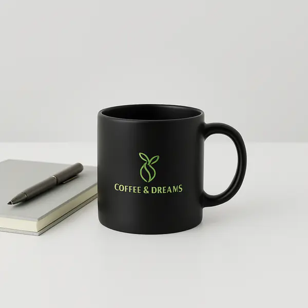 Ceramic Coffee Cup - Black