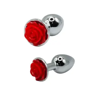 Plug Anal Metalico Rose Talla S